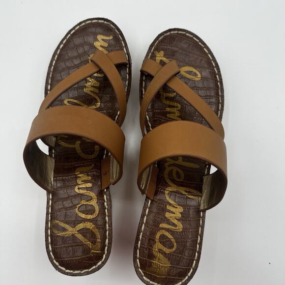 Sam Edelman Rayna sandals cork wedge tan women's 9 M - Picture 5 of 8